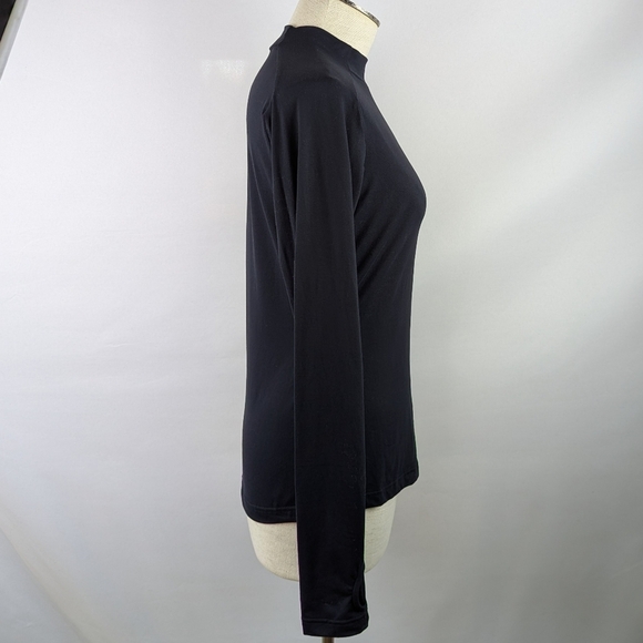 Daily Paper Esosa T-Shirt High Neck Long Sleeve Thumb Holes Fitted Black XL NWT - Picture 6 of 13